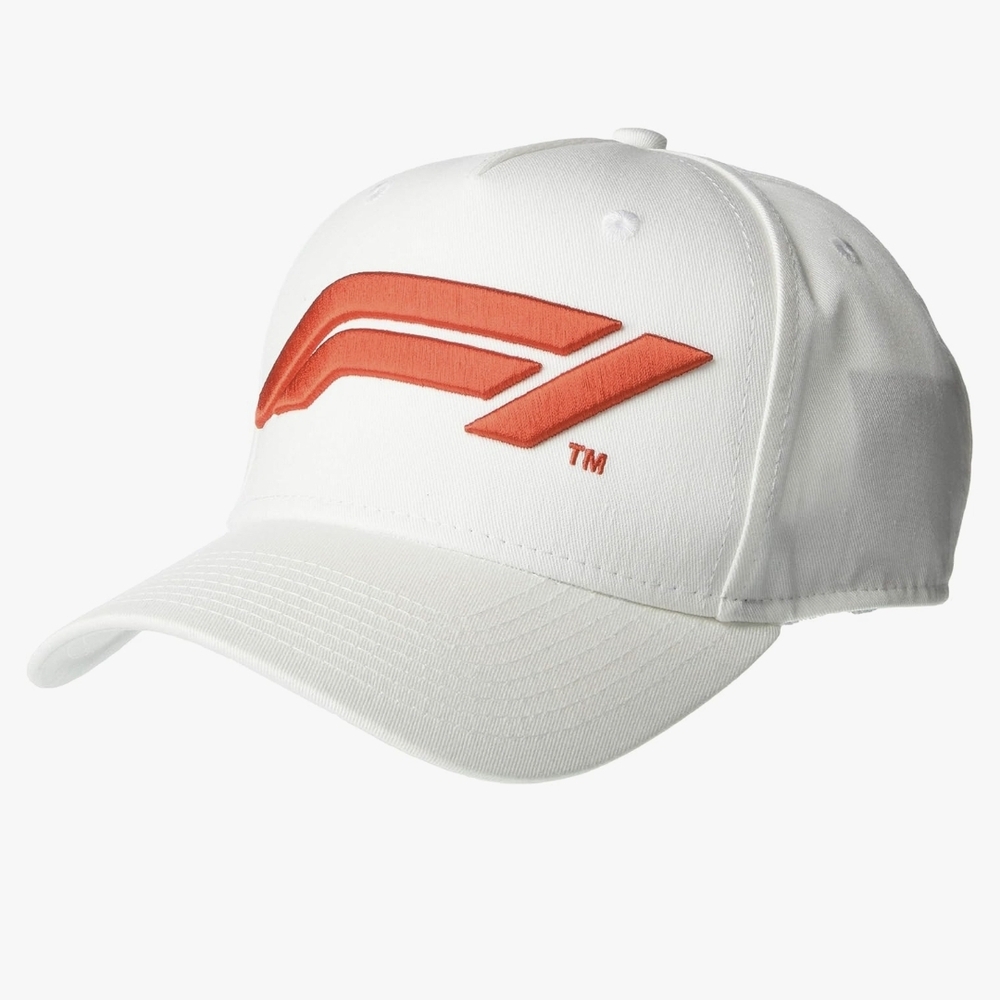White and Red Logo Cap